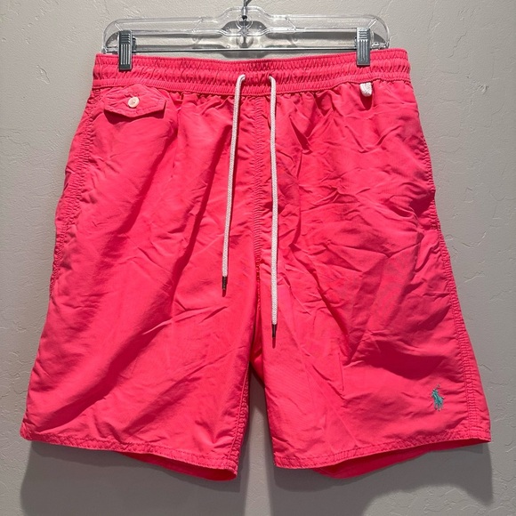 Polo Ralph Lauren Men’s Pink Swim Trunks Size Medium - Picture 1 of 5
